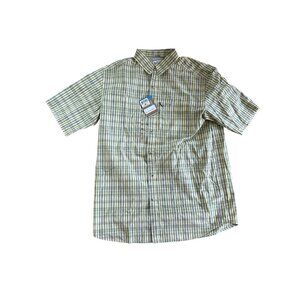 Columbia Omni Shade Utilizer Zip Short Sleeve Button Up Collared Vented NWT XL T